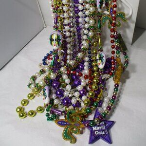 Bundle of Mixed NOLA Mardi Gras Beads Necklaces New Orleans